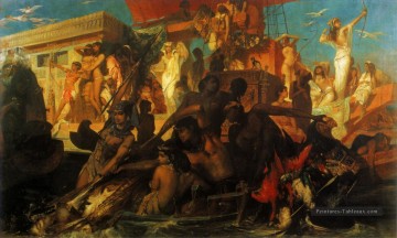  Nil Art - die niljagd der kleopatra académique histoire Hans Makart